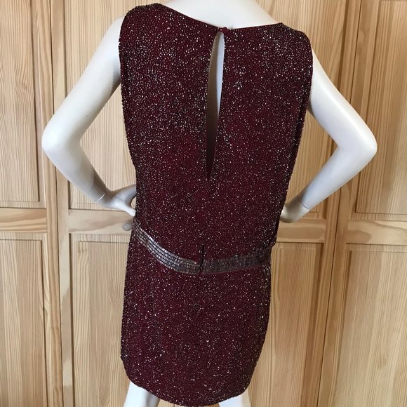 Haute Hippie Cowl Caviar Beaded Dress NWT - Picture 3 of 5